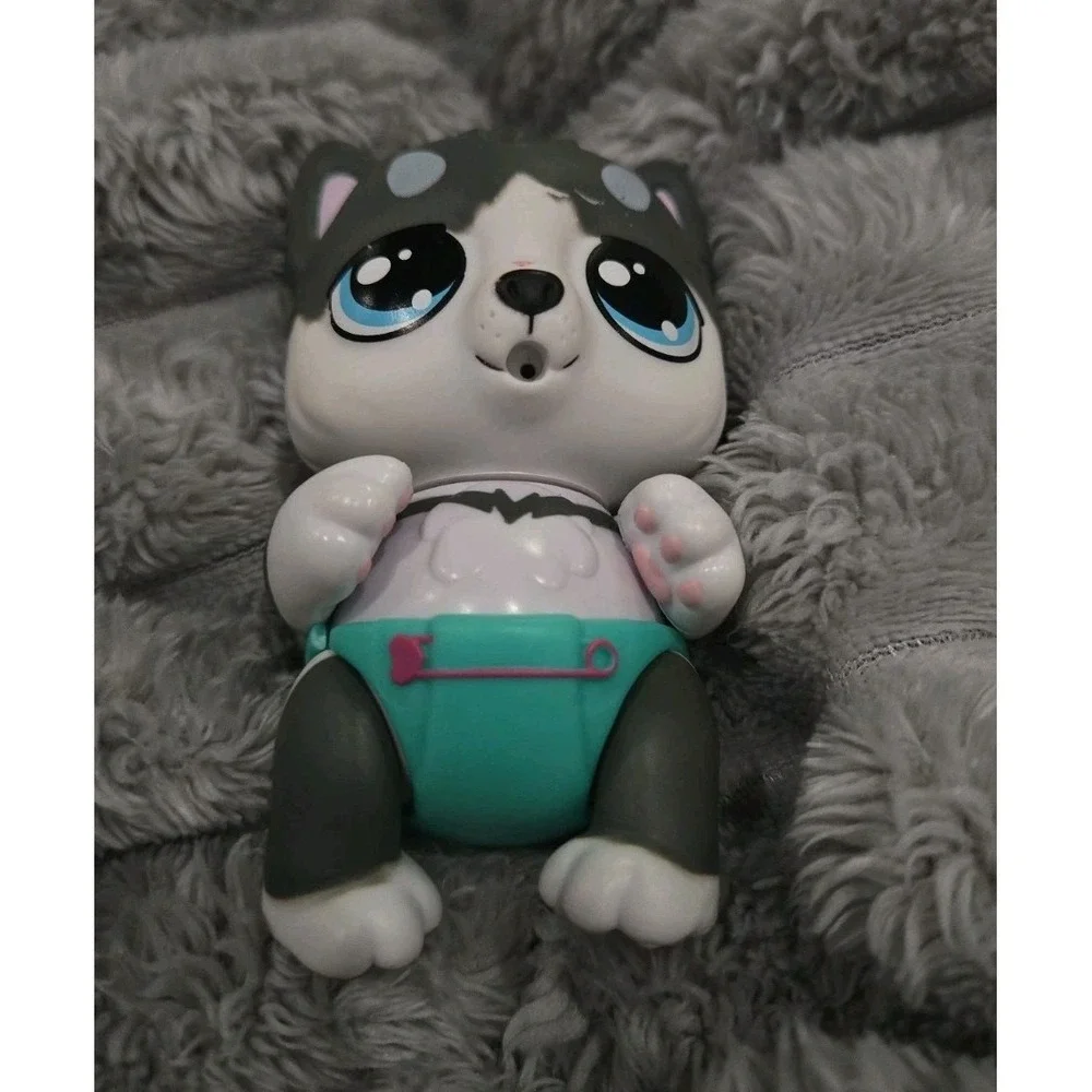 TLC Kritters Boo Boo Better Series 3 Happy Husky Dog Figure Toy ~ Pet Only